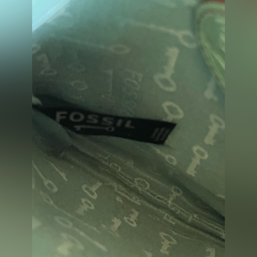 Fossil Maddox leather Crossbody purse, mint green - Picture 5 of 8